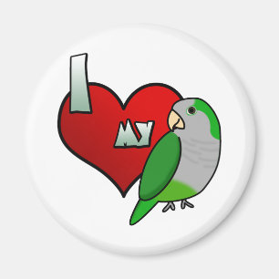 Imán Amo mi loro del Quaker