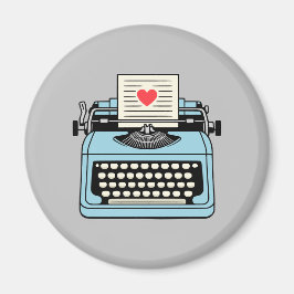 Imán Amo mi máquina de escribir
