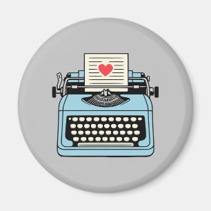 Imán Amo mi máquina de escribir
