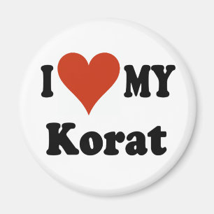 Imán Amo mi mercancía del gato de Korat