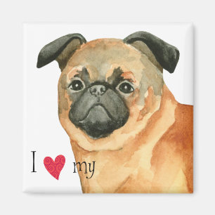 Imán Amo mi Petit Brabancon