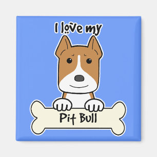Imán Amo mi Pitbull