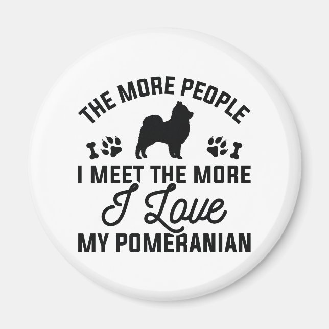 Imán Amo Mi Pomerania (Frente)