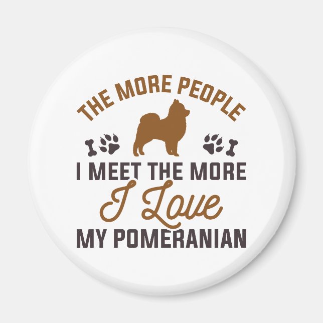 Imán Amo Mi Pomerania (Frente)