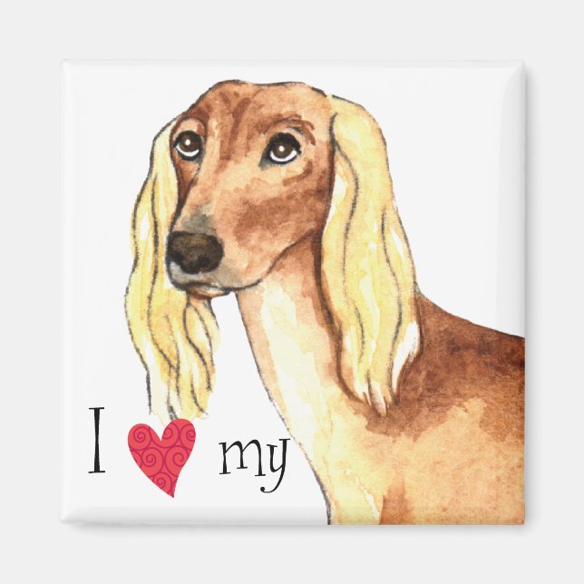 Imán Amo mi Saluki (Frente)
