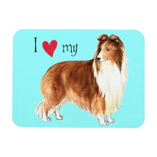 Imán Amo mi Sheltie