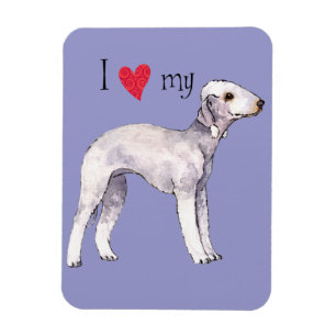 Imán Amo mi Terrier Bedlington