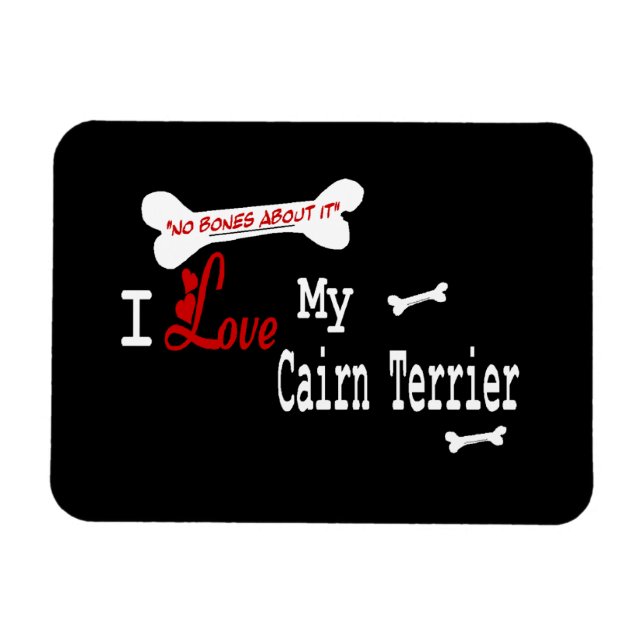 Imán Amo Mi Terrier De Cairn (Horizontal)