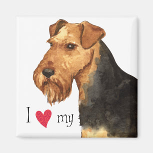 Imán Amo mi Terrier galés