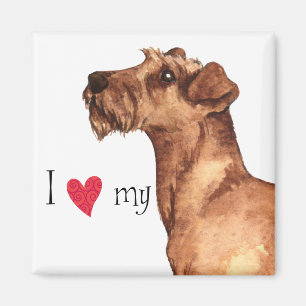Imán Amo mi Terrier irlandés