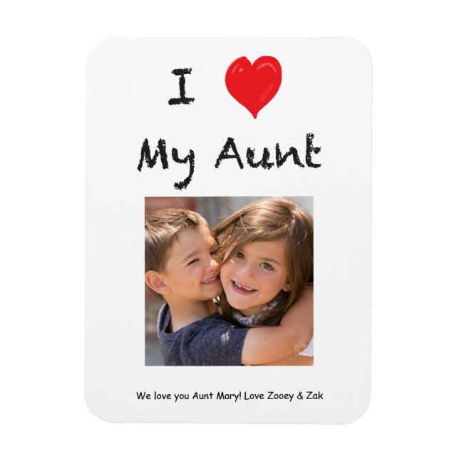 Imán Amo Mi Tía Fotos Magnet Keepsake (Vertical)