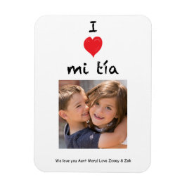 Imán Amo Mi Tia Photo Magnet Keepsake