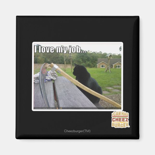 Imán ¡Amo mi trabajo (Frente)