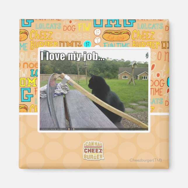 Imán ¡Amo mi trabajo (Frente)