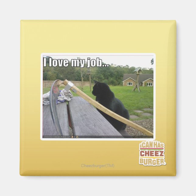 Imán ¡Amo mi trabajo (Frente)