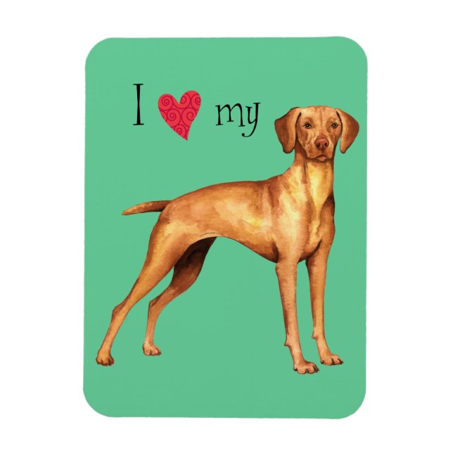 Imán Amo mi Vizsla (Vertical)