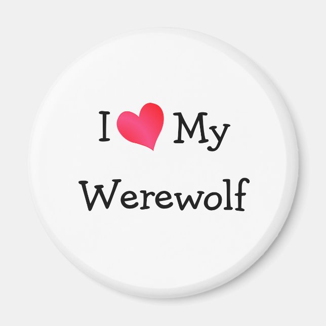 Imán Amo Mi Werewolf (Frente)