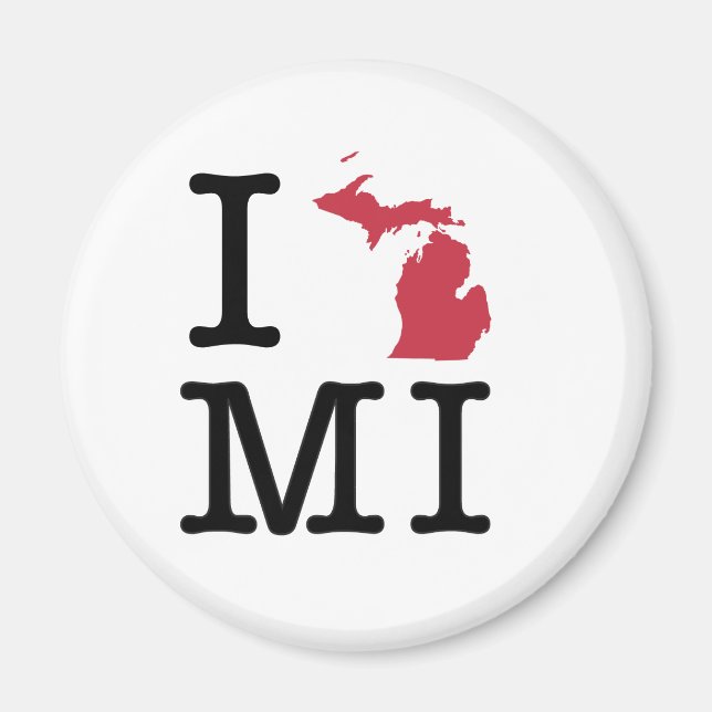 Imán Amo Michigan (Frente)