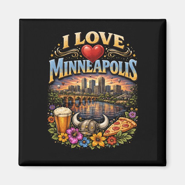 Imán Amo Minneapolis (Frente)