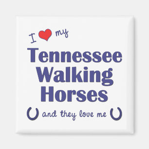Imán Amo mis caballos que caminan de Tennessee (los
