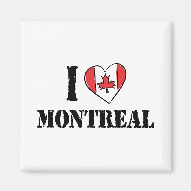 Imán Amo Montreal Canadá (Frente)
