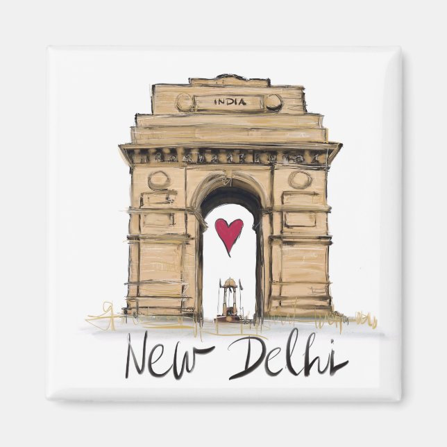 Imán Amo Nueva Delhi (Frente)