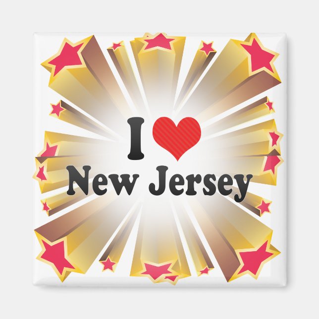 Imán Amo Nueva Jersey (Frente)