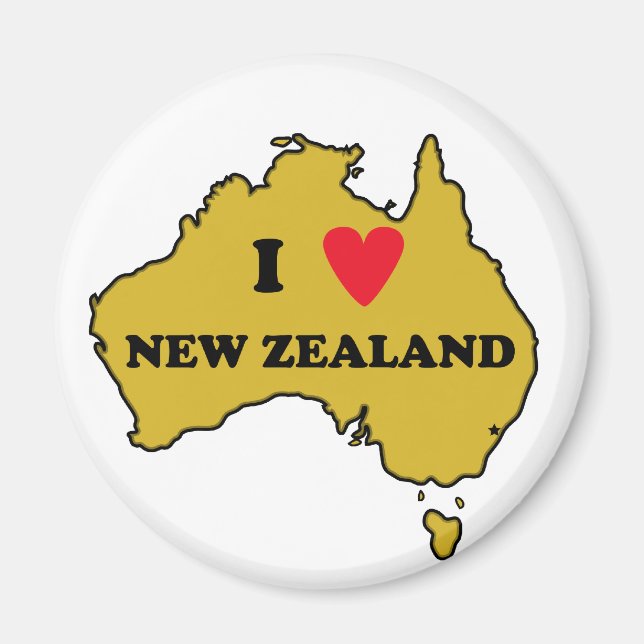Imán Amo Nueva Zelanda (Australia) (Frente)