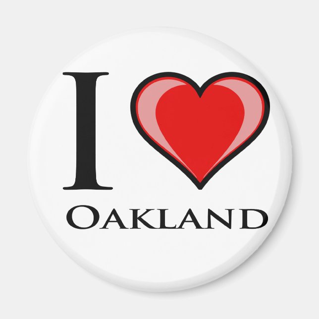 Imán Amo Oakland (Frente)