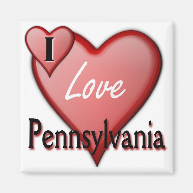 Imán Amo Pennsylvania (Frente)