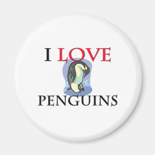 Imán Amo pingüinos