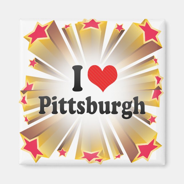 Imán Amo Pittsburgh (Frente)
