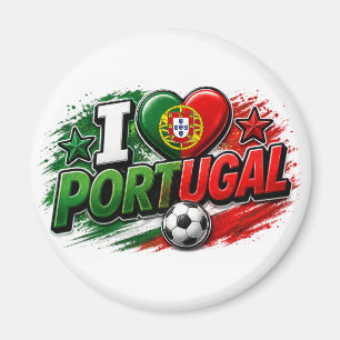 Imán ¡AMO PORTUGAL! Fan Orgullo Portugués Fútbol