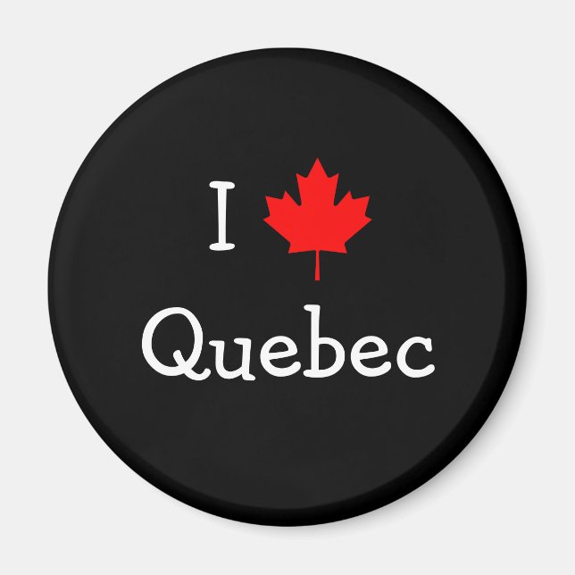 Imán Amo Quebec (Frente)