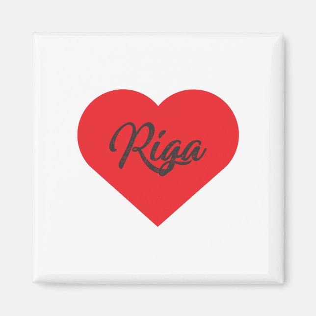 Imán Amo Riga - Letonia (Frente)