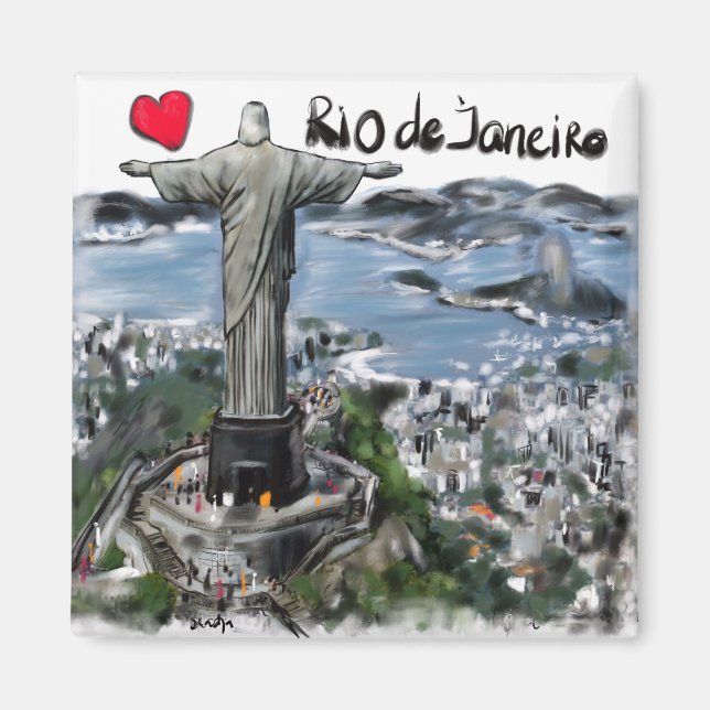 Imán Amo Río de Janeiro (Frente)