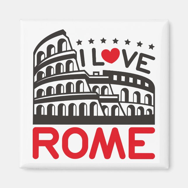 Imán Amo Roma Italia Coliseo Viaje (Frente)