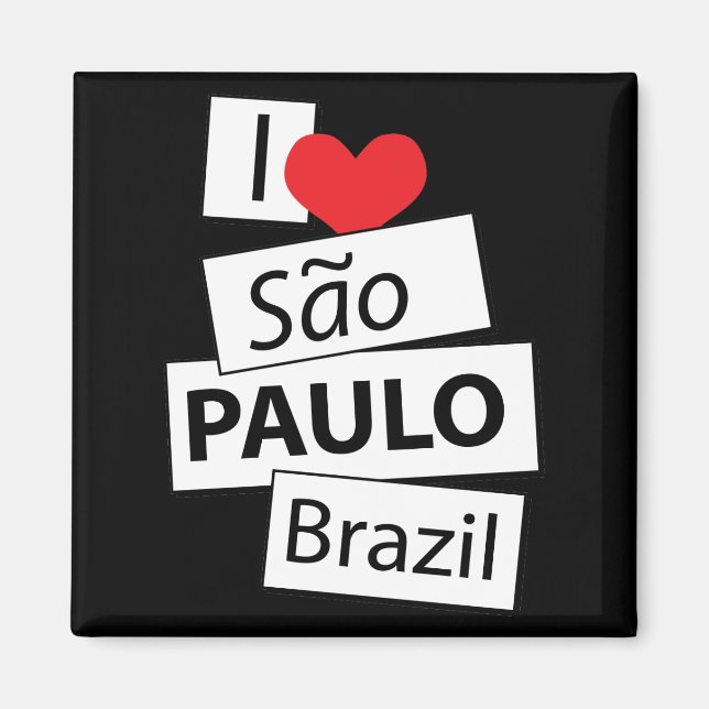 Imán Amo Sao Paulo Brasil (Frente)