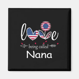 Imán Amo ser Nana bandera de EE. UU. 4 de julio Día de 