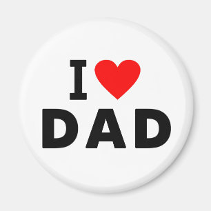 Imán amo símbolo del padre del mensaje de texto del