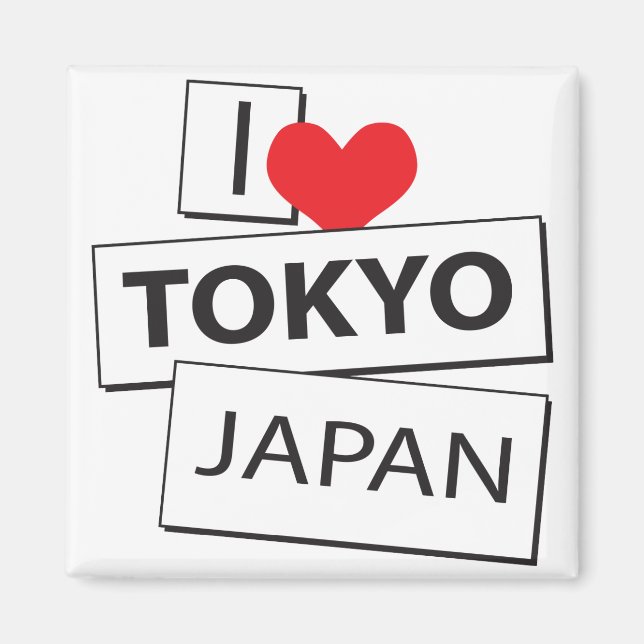 Imán Amo Tokio Japón (Frente)