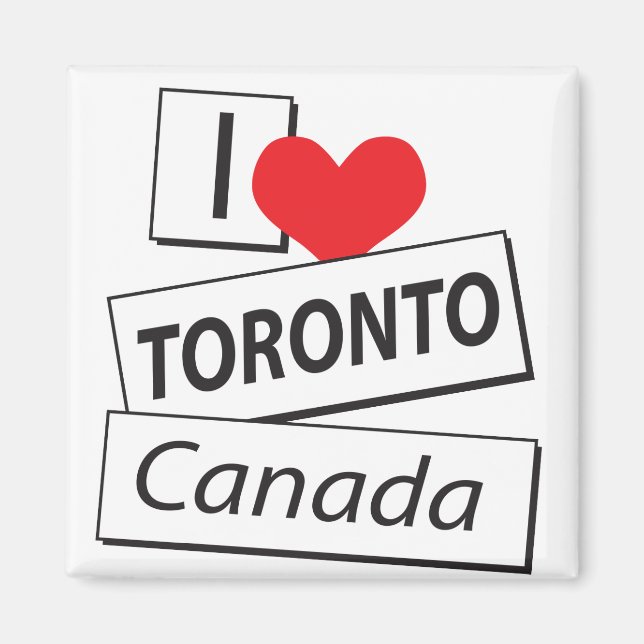 Imán Amo Toronto Canadá (Frente)