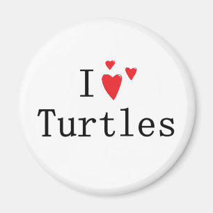 Imán Amo tortugas