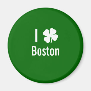 Imán Amo (trébol) día del St Patricks de Boston