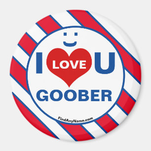 Imán Amo U GOOBER Sonríe Fun Magnet
