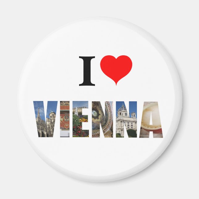 Imán Amo Viena Austria (Frente)