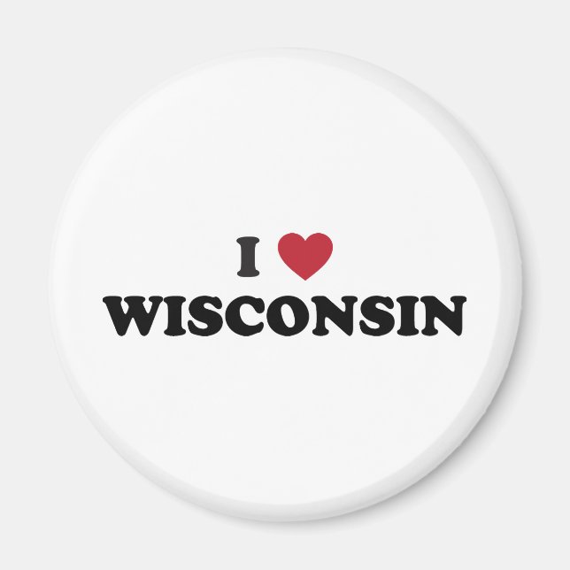 Imán Amo Wisconsin (Frente)