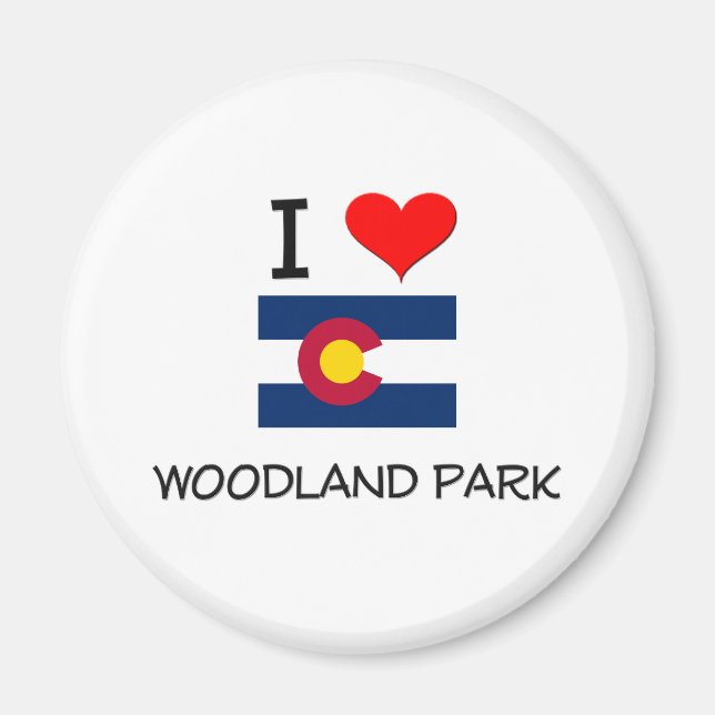 Imán Amo WOODLAND PARK Colorado (Frente)