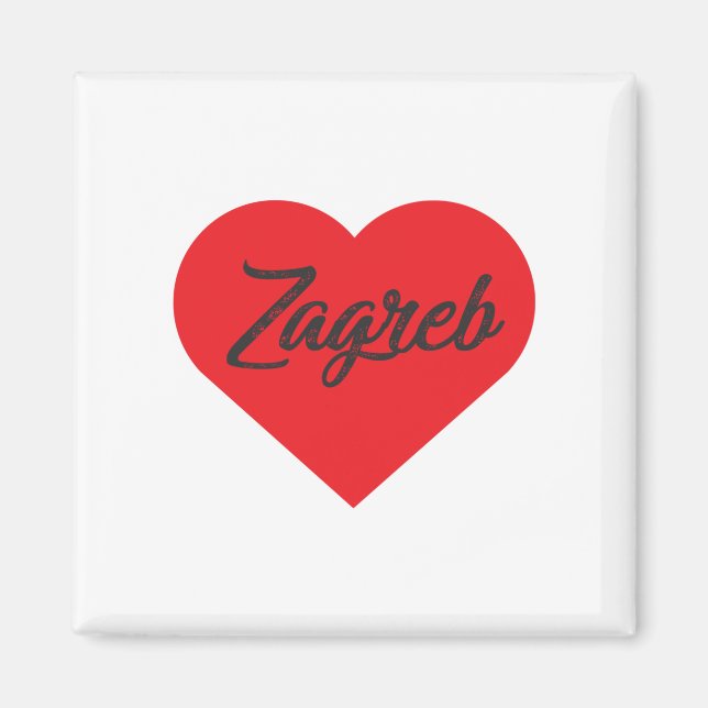Imán Amo Zagreb - Croacia (Frente)