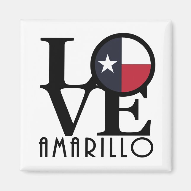 Imán AMOR A Amarillo Texas (Frente)